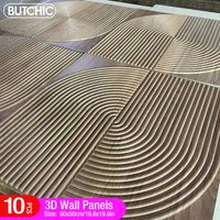 10Pcs 50x50cm Wood grain 3D Wall Panel Decorative Diamond Design Wallpaper 3D wall sticker 90s aesthetic room renovation