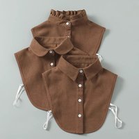 Multi-functional false collar women's base shirt with half-length collar, elegant and versatile decorative fake collar