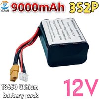 Premium 12V 9.0Ah 3S2P Li-ion Battery with NCR18650 Single Cell Construction Perfect for Parrot Disco and All Kinds of Drones