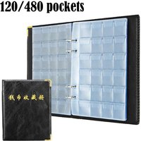480/120 Pockets Large-capacity Coin Collection Book Ancient Coin Binder Collection Album Royal Commemorative Volume Folder Hold