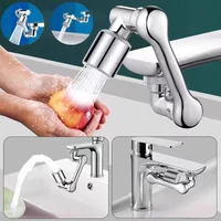 1080 °Stainless steel Rotation Extender Faucet Aerator Splash Filter Kitchen Faucets Bubbler Nozzle 2 Modes for Water Outlet