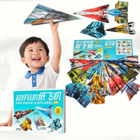 36Pcs Full Color DIY Origami Airplane Paper Craft Kit, Hands-On Ability Training Puzzle Toy, Birthday Party Favor Gift