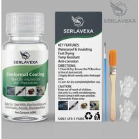Waterproof Conformal Coating Kit for Electronics, Salt Spray Resistant & Flame Retardant PCB Insulating Paint with Brushes