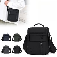 Waterproof Oxford Men's Crossbody Bag Large Capacity Portable Horizontal Version Shoulder Bag for Casual Travel