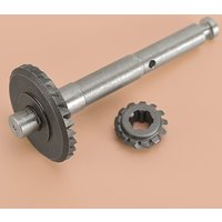 Gear Propeller Shaft set New fit for Hangkai 2-Stroke 3.5HP 3.6HP 4.0HP Outboard Engine Gray Steel