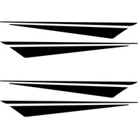 1 Set Multicolor Slanted Stripe Waterproof Decals For Car Rims Motorcycle Helmet Bike Decoration