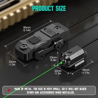 7004 battery mode, equipped with a green laser sight with mouse tail aiming assist function