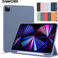 For 2025 iPad Air 11 Case iPad 10th Generation 11th A16 9th Cover Gen iPad Pro11 4 5 10.9in 12.9 M2 M3 M4 Pencil Holder Case