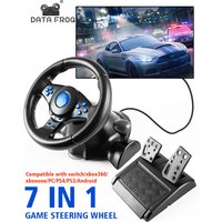 DATA FROG Racing Steering Wheel Vibration Controller Gaming Simracing Car Pedal For Switch PS2 PS3 PS4 Xbox One PC