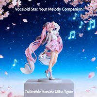 Sakura Miku Hatsune Miku Princess Figure Anime Vocaloid Songstress Pink Beautiful Girl Collectible Doll Statue Model Gift for