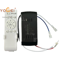 Latest 1Set Remote Control With Receiver 6 Speed + Timing Low Voltage Frequency Conversion Ceiling Fan Remote Control Receiver