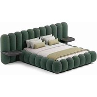 Italian fabric double bed villa large flat high PC and console game bedroom double bed designer widescreen piano keys