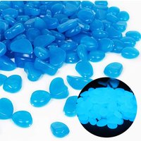 Fish Tank Rocks Glow Blue Pebbles for Garden Fish Tank Aquarium Plant Pots Bonsai Walkway Driveway