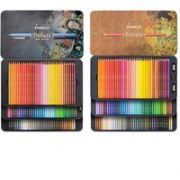 Marco Tribute MASTERS 120 Oil Color Pencils Drawing Set 100 Watercolor Soft Core Sketch Color Pencil Adult Coloring Art Supplies