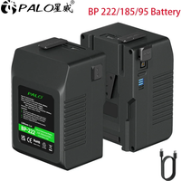 V Mount V-Lock Battery BP 222 BP-185 BP 95 Bateria and PD 20W Type-C Cable for Sony Video Camera R5C BMPCC 6K Pro 4K 60P V-mount