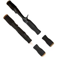 1set Spinning Casting Reel Seat Blank Rod Handle Grip Pro Black EVA Rod DIY Repair Refit Combo Set Kit