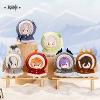 Genshin Impact Playing in The Snow Blind Box Plush Toys Zhongli Skirk Faduy Nahida Durin Arlecchino Children Toy Birthday Gift