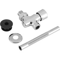 Button Type Urinal Flush Valve Zinc Alloy Bath Toilet Manual Delay Flush Valve Automatic Shutoff Manual Delay