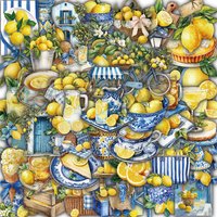 50PCS Lemon Theme Sticker Phone Harajuku Style Motorcycle Skateboard DIY Stationery Cafe Student StreetwearGraphic Decals