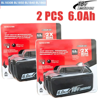 Batterie au lithium de remplacement originale pour Makita 6Ah pour batterie Makita 18V BL1830B BL1850B BL1850 BL1840 BL1860 BL1815