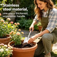 Stainless Steel Gardening Shovel Portable Small Trowel for Bonsai Succulent Planting Digging Hand Tools Garden Care Accessory