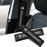 Car shoulder pad Seat belt shoulder protector A comfortable for Peugeot Logo 108 406 407 408 206 207 208 306 307 Car Accessories