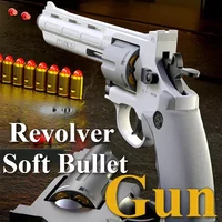 ZP5 357 Revolver Launcher Pistol EVA Soft Dart Bullet Toy Gun Airsoft CS Outdoor Shooting Game Weapon Kids Adult Gift