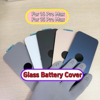 Glas-Akkudeckel für iPhone 16/15 Pro Max Rückseiten-Gehäuseabdeckung Kameraobjektiv-Teile für iPhone 16/15 Pro Akkudeckel