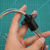 1PCS 2/4/6/8/18/24/12 Circuits 2A 36CH/1.5A Conductive Slip Ring 250RPM Max Speed 360° Continuous Rotation for PTZ Camera/Gimbal