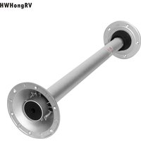 Komplettes RV Marine Tischbein-System Silber Oberflächenmontage Aluminium-Basis 50mm Rohr 65/75cm für Wohnmobil Boot Yacht