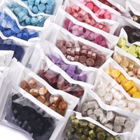 Coforful Wax Beads For Stamps Sealing Wax Lacquer Colorful Wax Sealing Macaroon Wax Beads DIY Gift Envelope Wedding Invitation