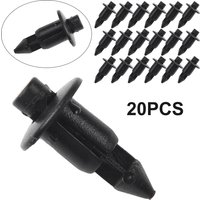 20Pcs Car Panel Fastener Clips 6mm Plastic Rivet Bike Fairing Trim Clip Car Bumper Rivet Fastener Push Clip For Honda For Suzuki