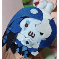 Anime Cookie Run: Kingdom Shadow Milk Cookie Handmade Plush Doll Stuffed Toy Bunny Keychain Decor Pendant Girl Gift Birthday