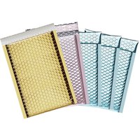 50Pcs 18x23cm Business Bubble Envelope Blue/Gold Aluminum Foil Bubble Bag Self Seal Padded Shipping Envelopes Jewelry Packaging