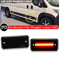 2 pièces de feux de position latéraux à LED pour Fiat Ducato, Citroën Relay, Peugeot Boxer, Renault Magnum, Midliner, Premium, Iveco Daily, DAF 45 55 65