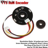 775-P16 Double Hall Magnet Encoder Code Plate Magnetic Induction Rotation Speed Direction Sensor Use To 775 DC Gear Motor