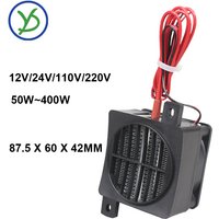 12~220V 50W~400W Incubator PTC Heater With Fan PTC Electric Heating Element 12V 24V 48V 110V 220V Ceramic Thermostatic Heater