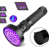 UV 100LED Edc Light Purple Light Blacklights 395nm UltraViolet Portable Handheld Flashlight LED Torch Detector for Pet Urine