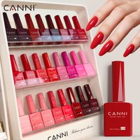 CANNI 9ml Nail Gel Polish HEMA Free TPO Fre Burgundy Cherry Red Collection UV LED Soak Off UV LED Long Lasting Gel Varnish