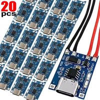 1-20 Stück Typ-C/Micro/Mini USB 5V 1A 18650 Tp4056 Lithium-Batterieladegerät-Modul Ladeplatine mit Schutzfunktion Li-Ion