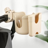 2-in-1 Universal Stand, Suitable for Stroller Cups and Phone Holders, Applicable to Wheelchair and Stroller Accessories