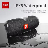 TG117 Portable Bluetooth Speaker TWS Wireless Dual Bass Outdoor Column Boombox FM AUX TF Card Music Player For Camping Riding