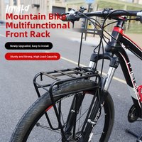 Mountain Bike Front Basket Bicycle Storage Rack Fork Mounting Shelf Bracket Self Supporting Bicycle Front Rack Single Bike