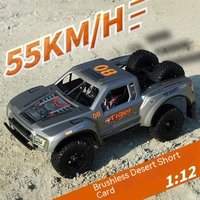 FY08 PRO Brushless 1/12 2.4G RTR RC 4WD Full Scale Desert Short Truck Model with Speed Up to 55km/h Remote Control Adult Boy Toy