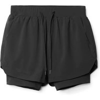 2025 Summer New Men Running Breathable Training Double layer Sports Shorts Elastic Quick drying Fitness Fashion Beach Pants