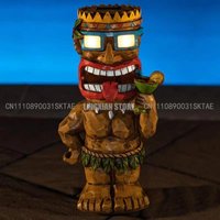 Maya Series Decorations, Tiki Hawaii Maya Tribe Totem Garden Lawn Lights, Solar Lighting, Garden Solar Decorations,