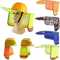 Summer Sun Shade Safety Hard Hat Neck Shield Helmets Reflective Hat Brim Reflective Cap Cover for Construction Workers