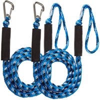 Marine Elastic Bungee Dock Line with Floating Foam Loop Shock Absorbing Boat Rope for Easy Secure Docking
