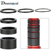 28.6mm Matte Carbon Fiber Spacers for 1-1/8" 28.6mm Bicycle Front Fork Standpipe Headset Handlebar Stem Height Adjust Washers