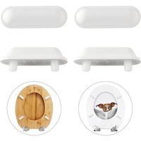 12pcs Toilet Seat Buffer Toilet Seat Pad Set Toilet Lid Cushions Quiet Anti-Slip Pads Bathroom Accessories
